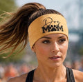 Dog Mom Moisture Wicking Headband.  Non Slip athletic headband. Running Headband. Dog Lover Workout Headband.  Runner Gift.
