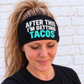 Tacos Headband. Unisex Race Day Headband. Taco Tuesday Headband Moisture Wicking Sports Headband. Funny Taco  Headband. Food Headband