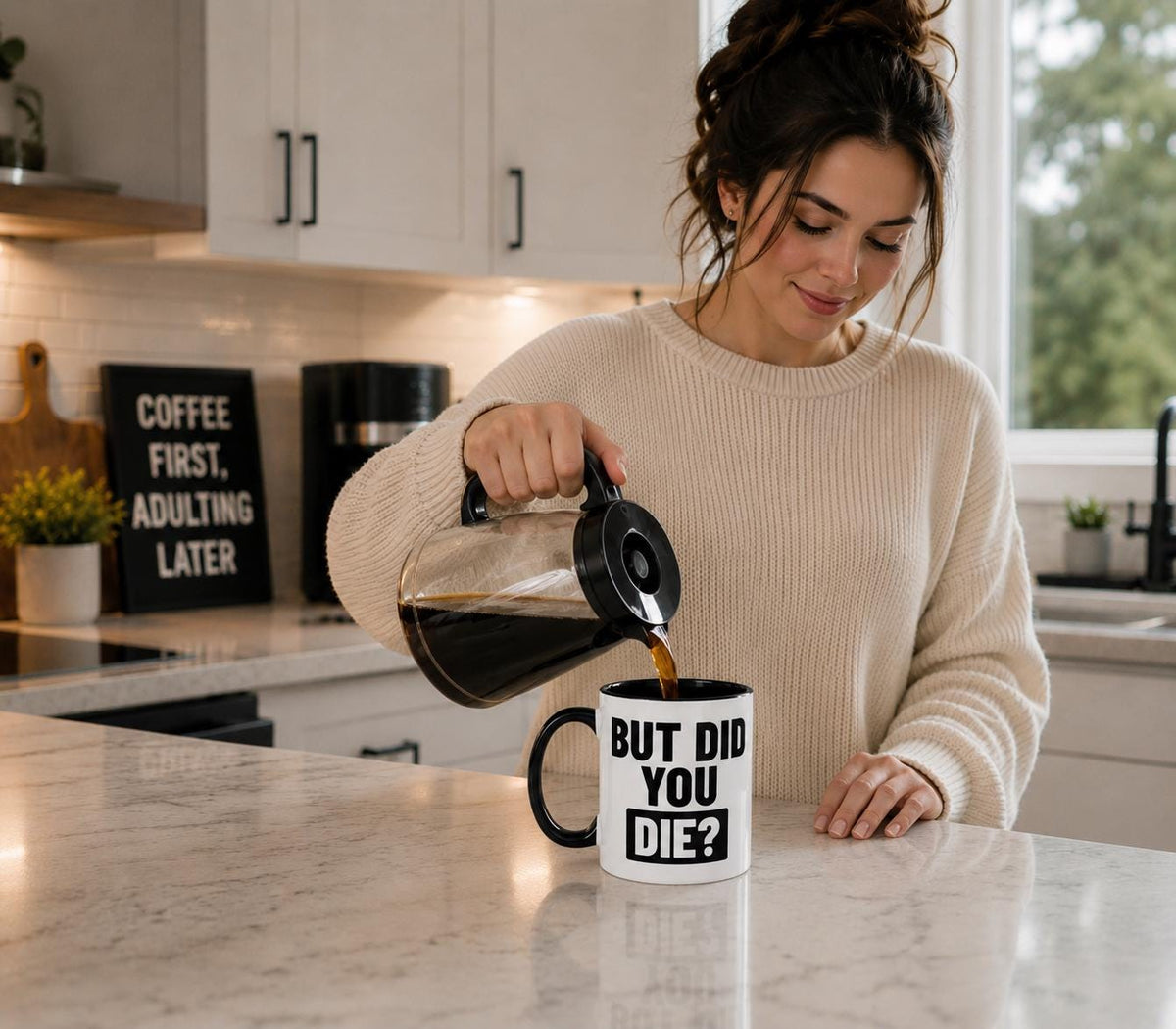But Did You Die Coffee Mug. Gift for Runner. Funny Coffee Mug.