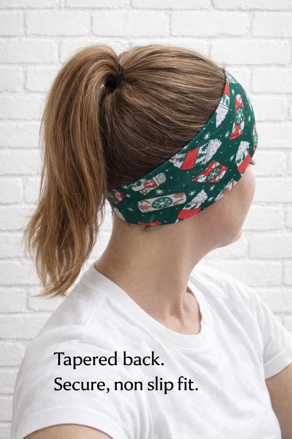 Christmas Coffee workout moisture wicking, non slip,  athletic headband, Yoga Headband. Starbucks inspired headband. Coffee headband