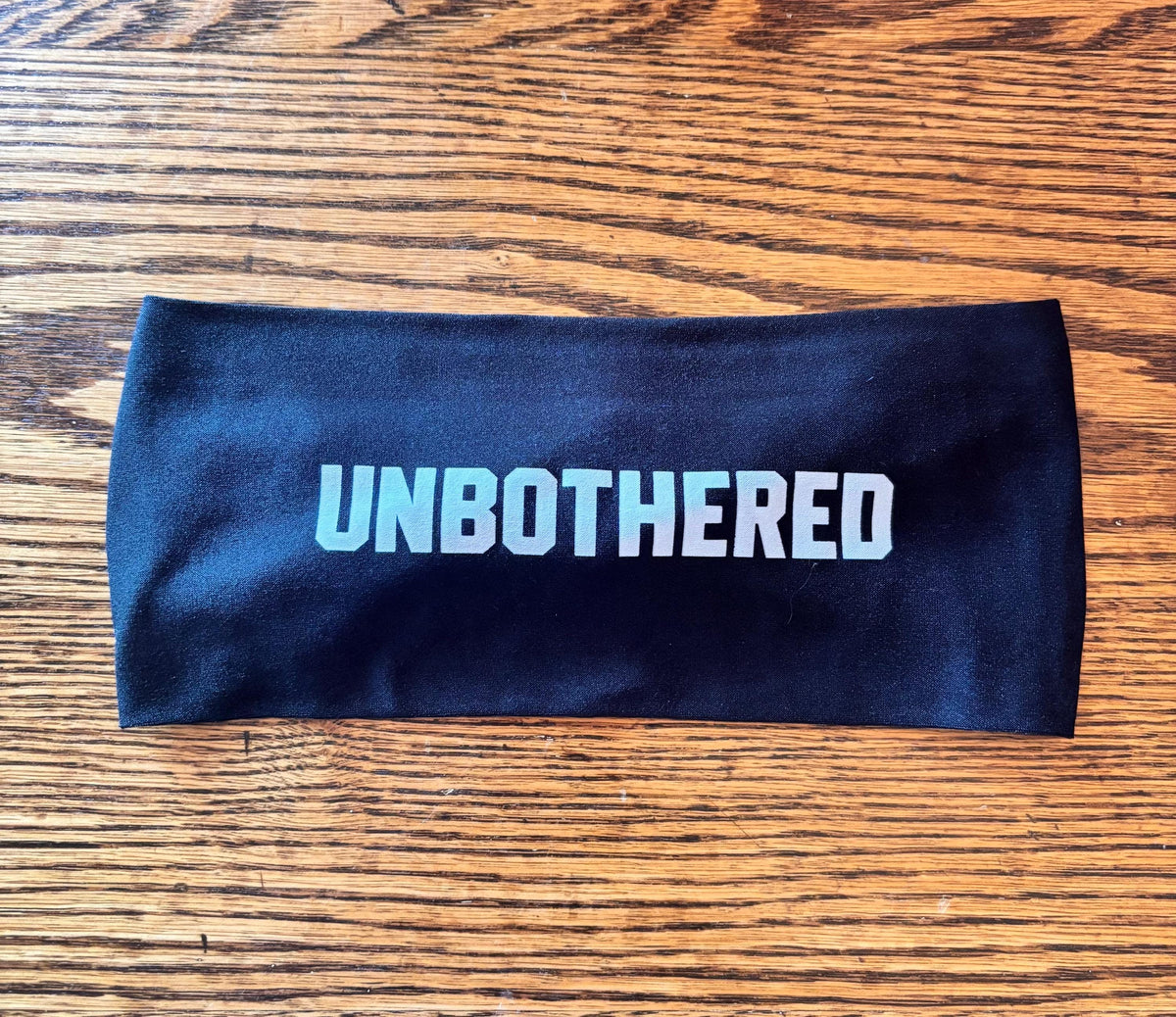 Unbothered Black Headband, Wide Athletic Headband for Women, Running Workout Headband, Funny Gym Gift, Marathon Headband Gift
