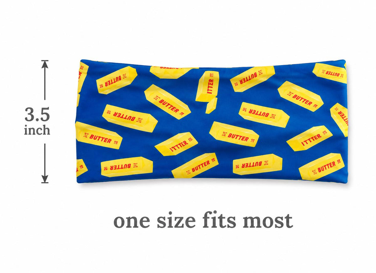 Butter Running Headband. Moisture-Wicking Workout Headband. Restaurant headband. Headband for cooks. Gym headband. Funny food headband