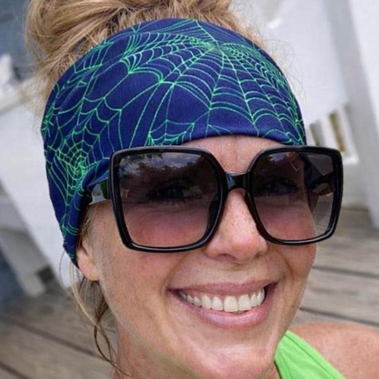 Spiderweb Halloween moisture wicking, non slip, athletic headband, Halloween Headband. Womens workout headband. Nurse headband. Yoga