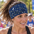 Paint Splatter Running Headband. Moisture-Wicking Unisex Headband . Wide Workout Headband. Headband for Painter. Baseball Player Headband