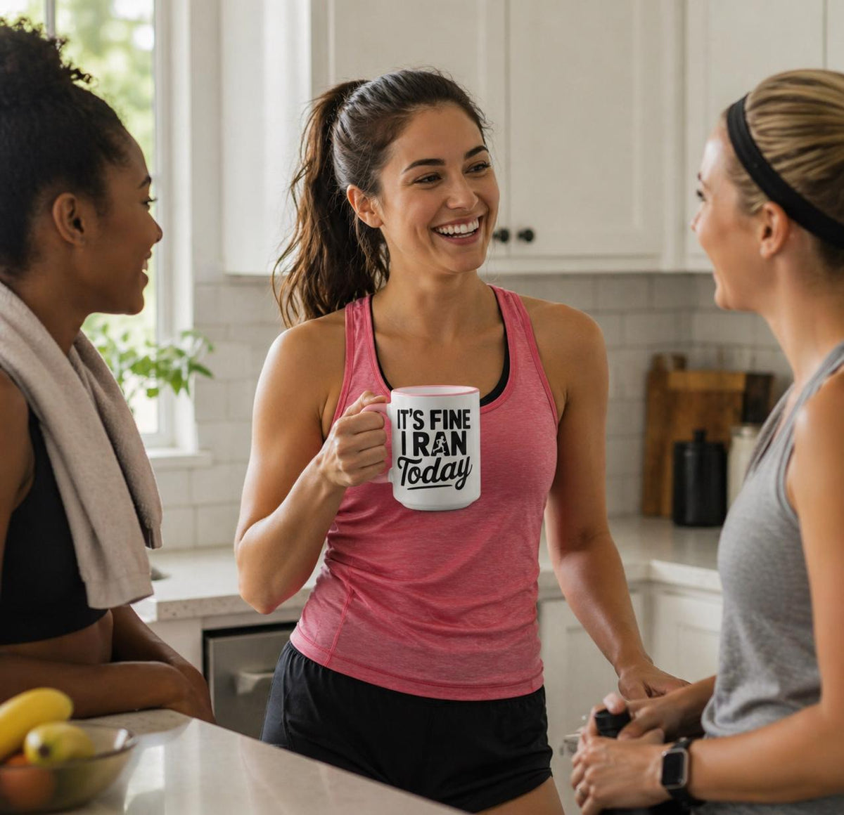Running Coffee Mug Funny Runner Gift, It’s Fine I Ran Today Mug, Marathon Gift, Mug for Runner.  Fitness Lover Gift, Runner Humor Mug