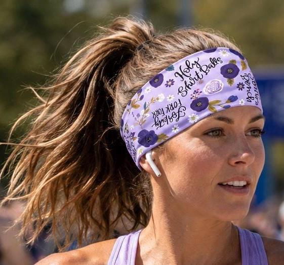 Funny Running Moisture Wicking Headband. non slip Athletic Headband. Yoga Headband. Swearing Headband. Nurse Headband. Floral  Headband