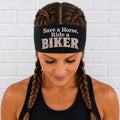 Biker Headband. Motorcycle Moisture Wicking  Headband, Non Slip Helmet Headband, Headband Gift for Bikers. Ride a biker  Headband
