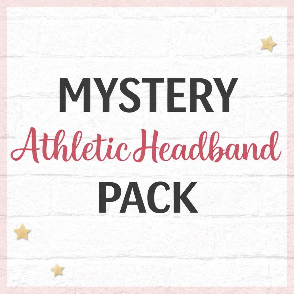 Mystery Athletic Headband Pack for Runners, Moisture Wicking Non-Slip Athletic Headband, Half Marathon/Marathon Gift, Workout Headbands