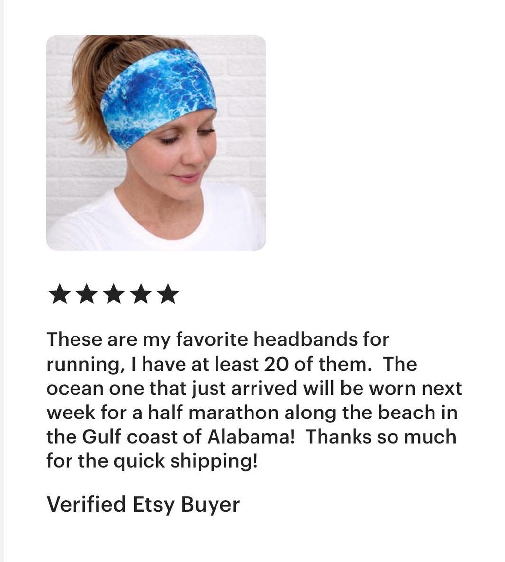 Blue Gingham Twist Headband. Headband Gift for For Nurses, Teachers, and Moms. Wide Twist Headband. Dorothy Headband
