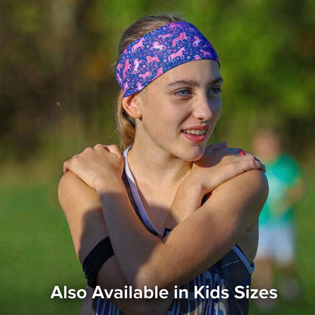 Unicorn moisture wicking, non slip, athletic headband, Running Headband, Yoga Headband, Performance Headband. Mystical Headband