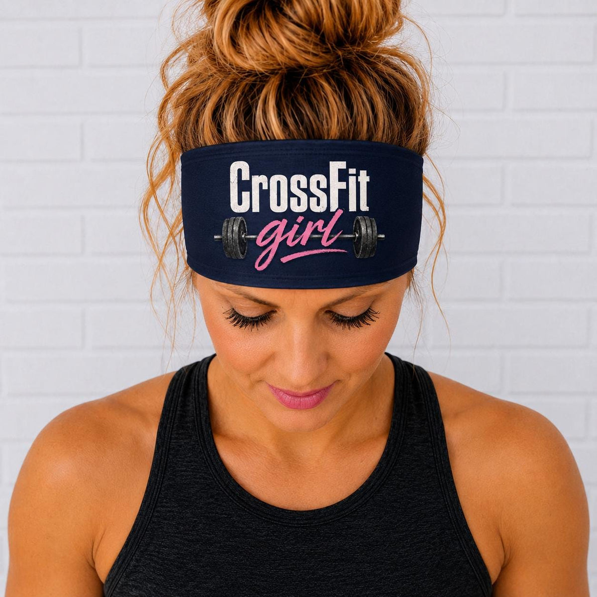 Crossfit Moisture Wicking Headband.  Non Slip athletic headband. Workout Headband. Gift For CrossFit Friend.  CrossFit Coach Headband.