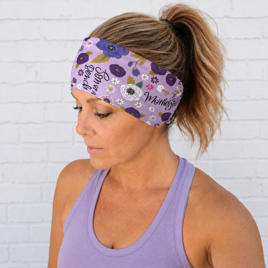 Funny Running Moisture Wicking Headband. non slip Athletic Headband. Yoga Headband. Swearing Headband. Nurse Headband. Floral  Headband