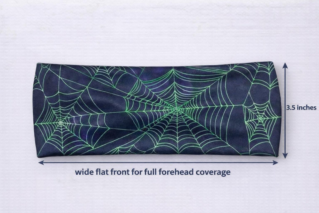 Spiderweb Halloween moisture wicking, non slip, athletic headband, Halloween Headband. Womens workout headband. Nurse headband. Yoga