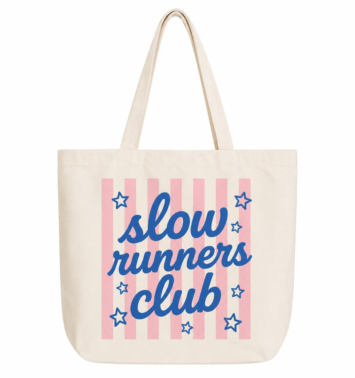 Slow Runners Club Tote Bag. Runner Gift. Vacation Bag. Traveling Tote Bag. Running Club Canvas Tote Bag. Running Gift For Her.