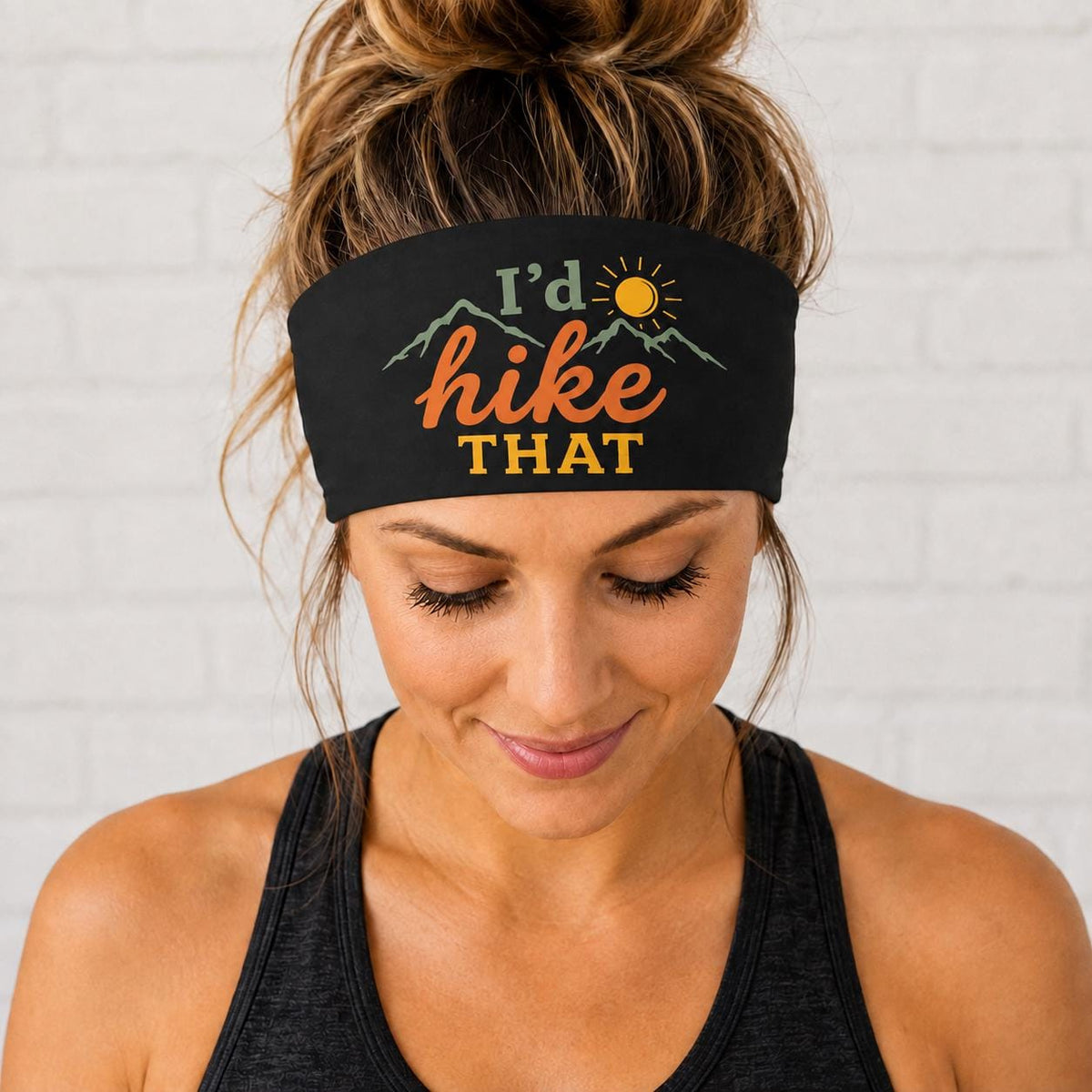 Hiking Headband. Hike More Worry Less Headband. Retro Outdoor Hiking Headband. Gift For Hiker. Moisture Wicking Athletic Headband.