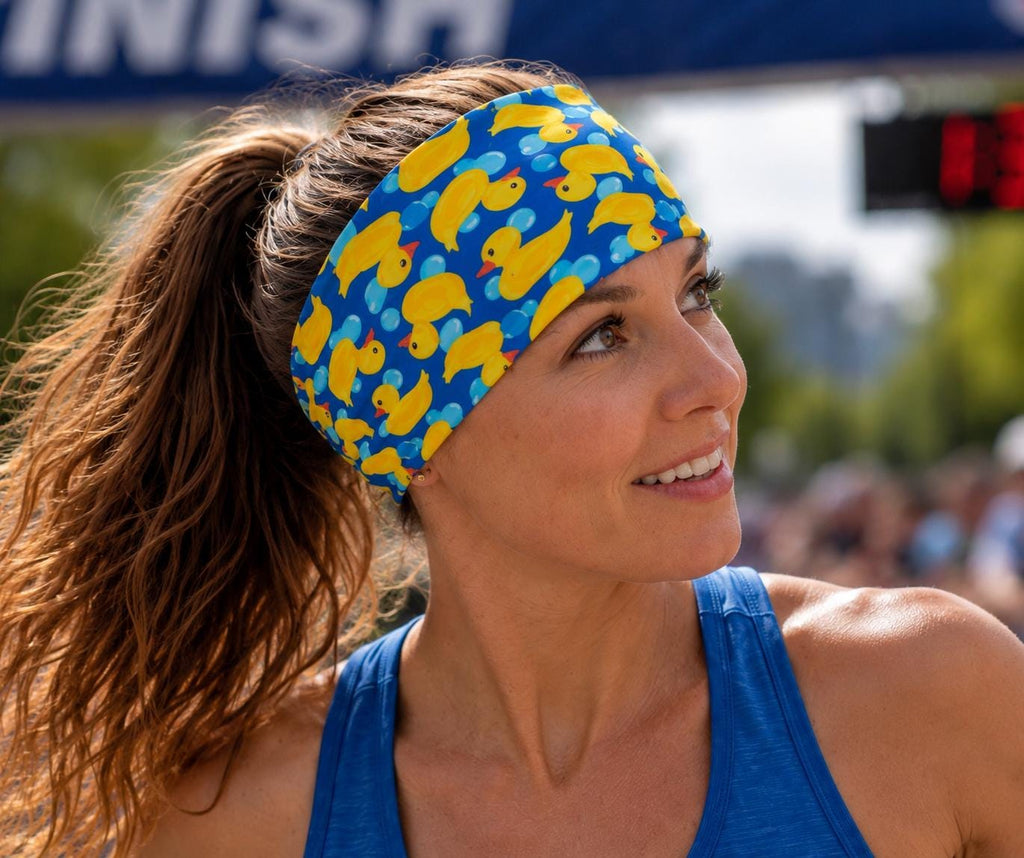 Duck moisture wicking, non slip, athletic headband. Jeep headband. Nurse headband. Women’s workout headband. Motorcycle headband