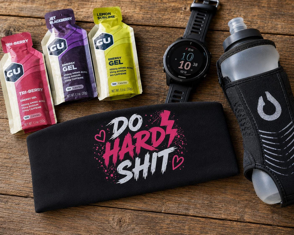 Do Hard Shit Headband, Running Headband. Motivational Workout Headband,  Athletic Headband, Wide Fitness Headband. Tough Mudder Headband