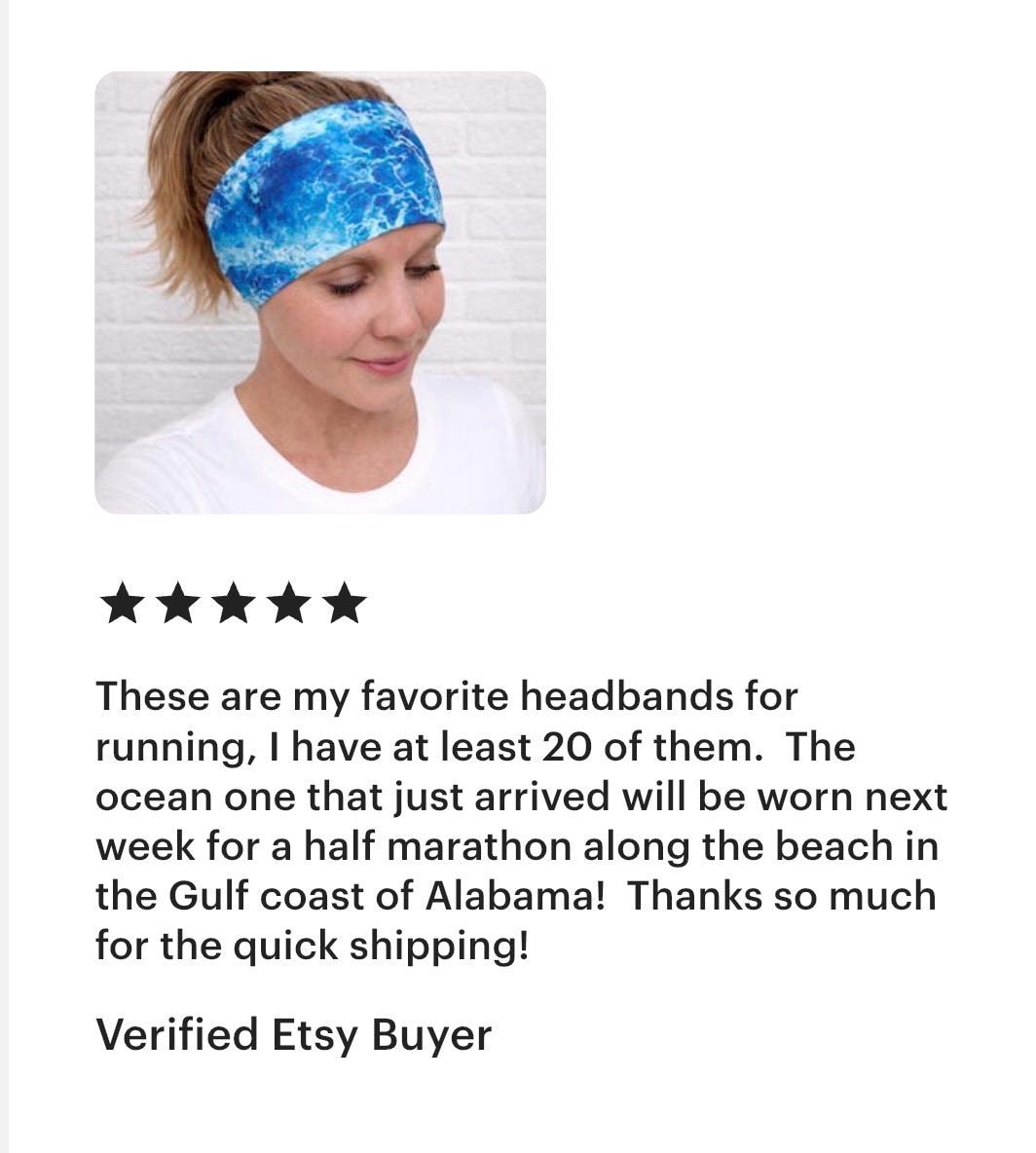 Christian Headband, Christian Running Headband. Inspirational Workout Headband, Non Slip Athletic Headband, Wide Fitness Headband.
