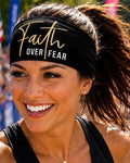Christian Headband, Christian Running Headband. Inspirational Workout Headband, Non Slip Athletic Headband, Wide Fitness Headband.