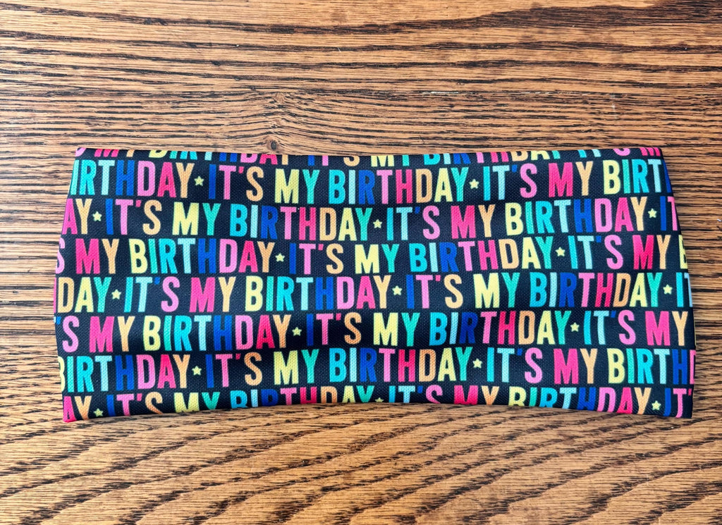 Birthday Moisture Wicking Headband. non slip Athletic Headband. Yoga Headband. Birthday Party Headband. Nurse Headband