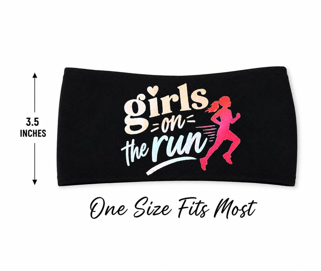 Girls on The Run Moisture Wicking Headband.  Non Slip athletic headband. Running Headband. Headband for Girls Workout Headband. Runner Gift.