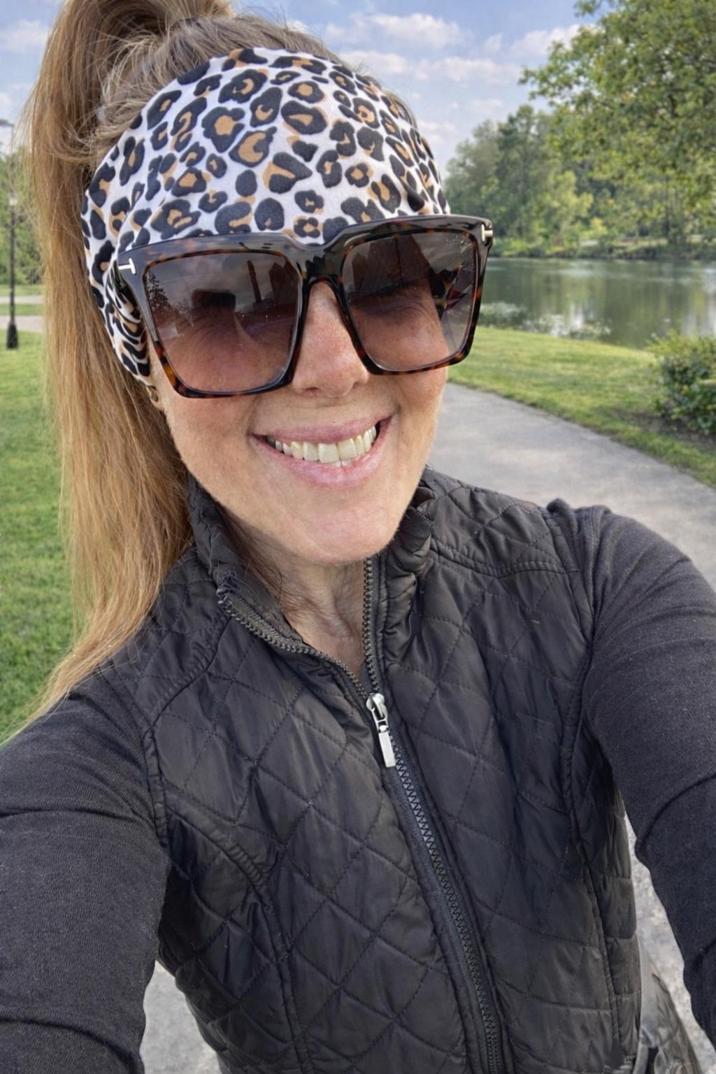 Leopard Print Running Headband, Non Slip Workout Headband, Moisture Wicking Sweatband, Cheetah Headband, Gym Headband Women
