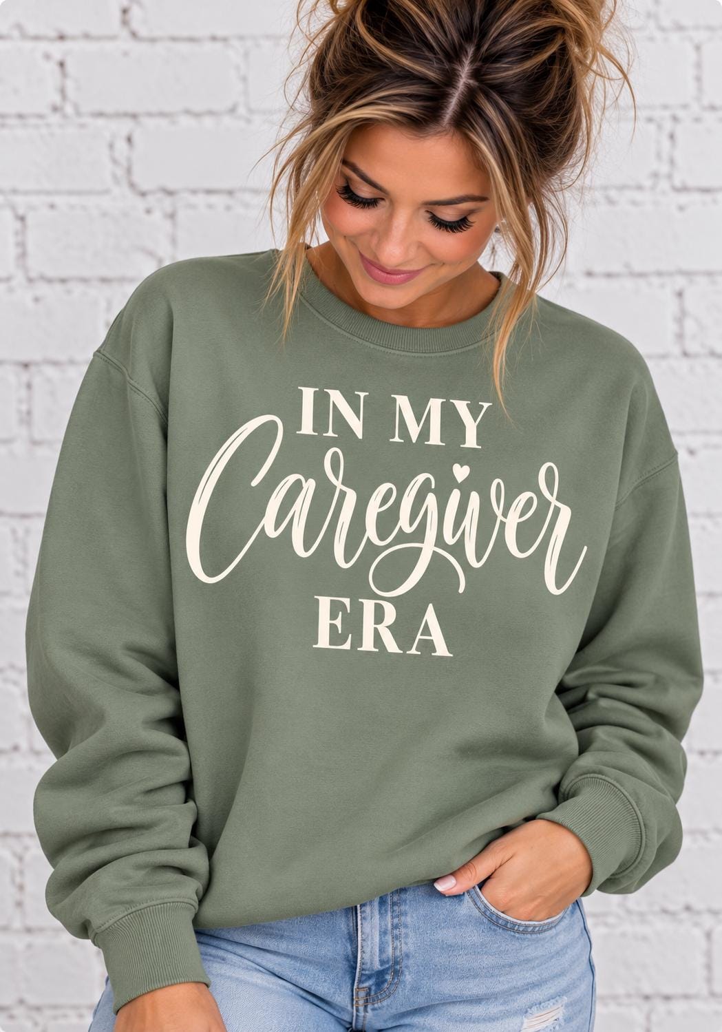 Caregiver Sweatshirt, Caregiver Hoodie, Healthcare Worker Gift, CNA Nurse Caregiver Gift, Gray Unisex Hoodie, Caregiver Appreciation Gift