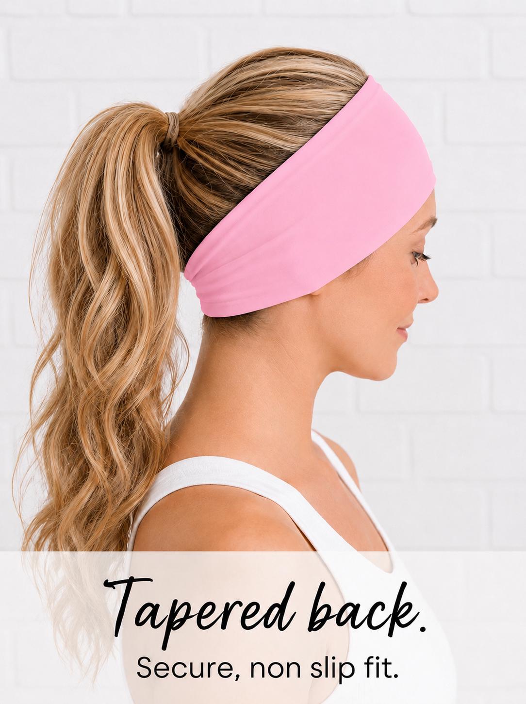 Bridesmaid Moisture Wicking Headband.  Non Slip athletic headband. Bachelorette Party Running Headband. Bridesmaid Gift