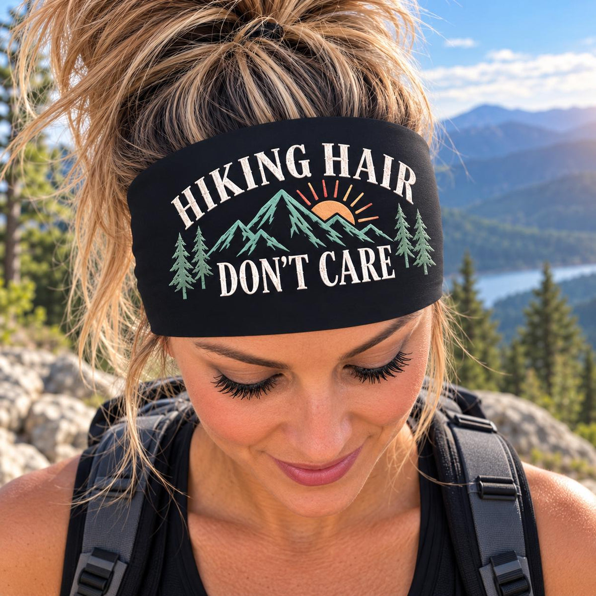 Hiking Headband. Hiking Hair Headband. Retro Outdoor Hiking Headband. Gift For Hiker. Moisture Wicking Athletic Headband.