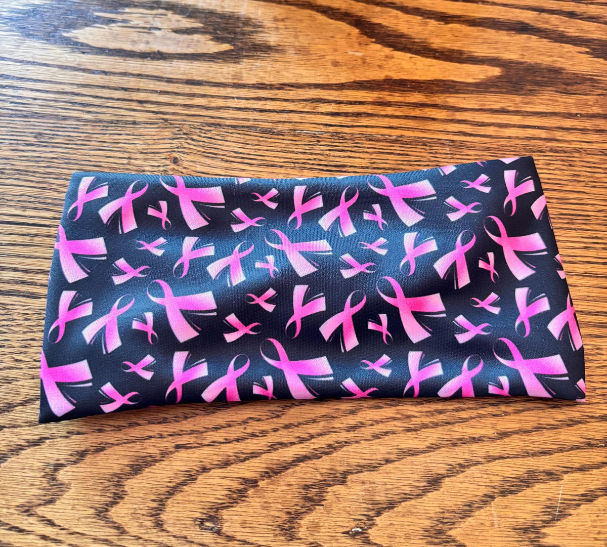 Breast Cancer Pink Ribbon Moisture Wicking Headband For Running. Non Slip Workout  Headband. Headband for cancer survivors. Pink Ribbon