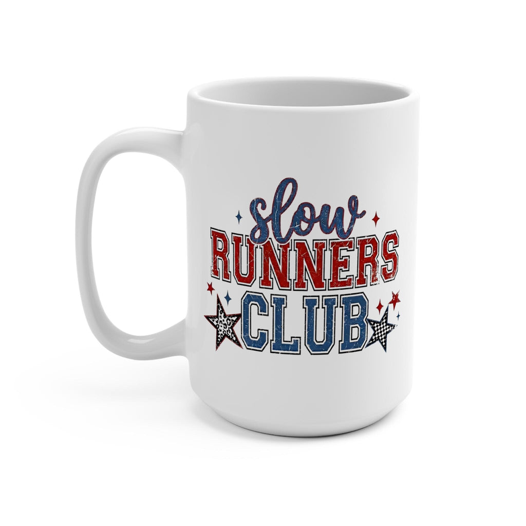 Slow Runners Club Mug | Funny Running Coffee Mug | Gift for Runner Woman | Marathon Jogger Gift | Running Motivation Cup