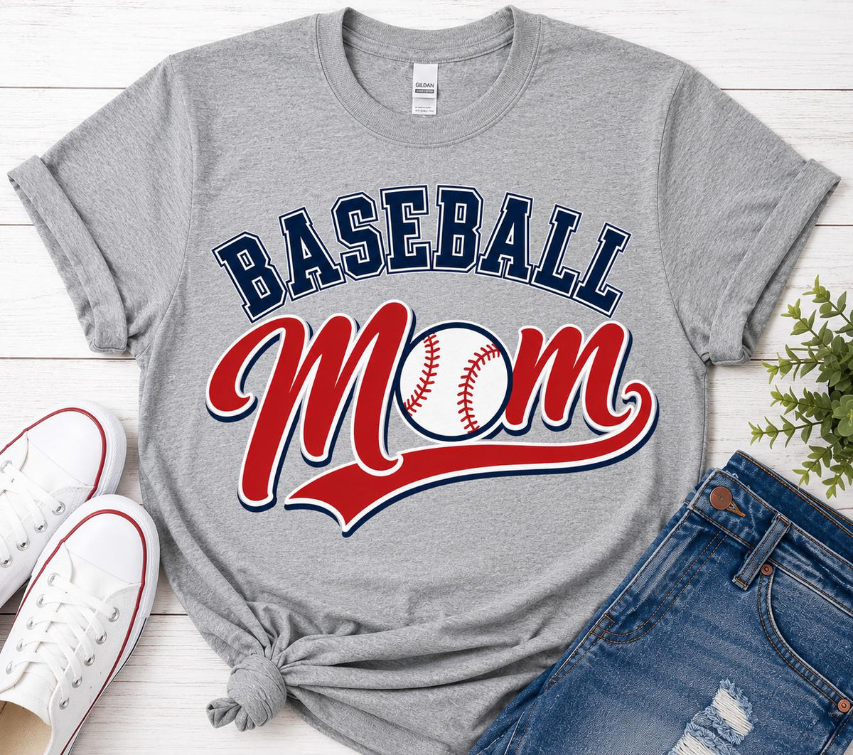 Baseball Mom Shirt, Baseball Mom Tee, Cute Mom Baseball Shirt, Gift for Team Mom, Sports  Mom T-Shirt, Baseball Graphic Tee