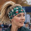Christmas Coffee workout moisture wicking, non slip,  athletic headband, Yoga Headband. Starbucks inspired headband. Coffee headband