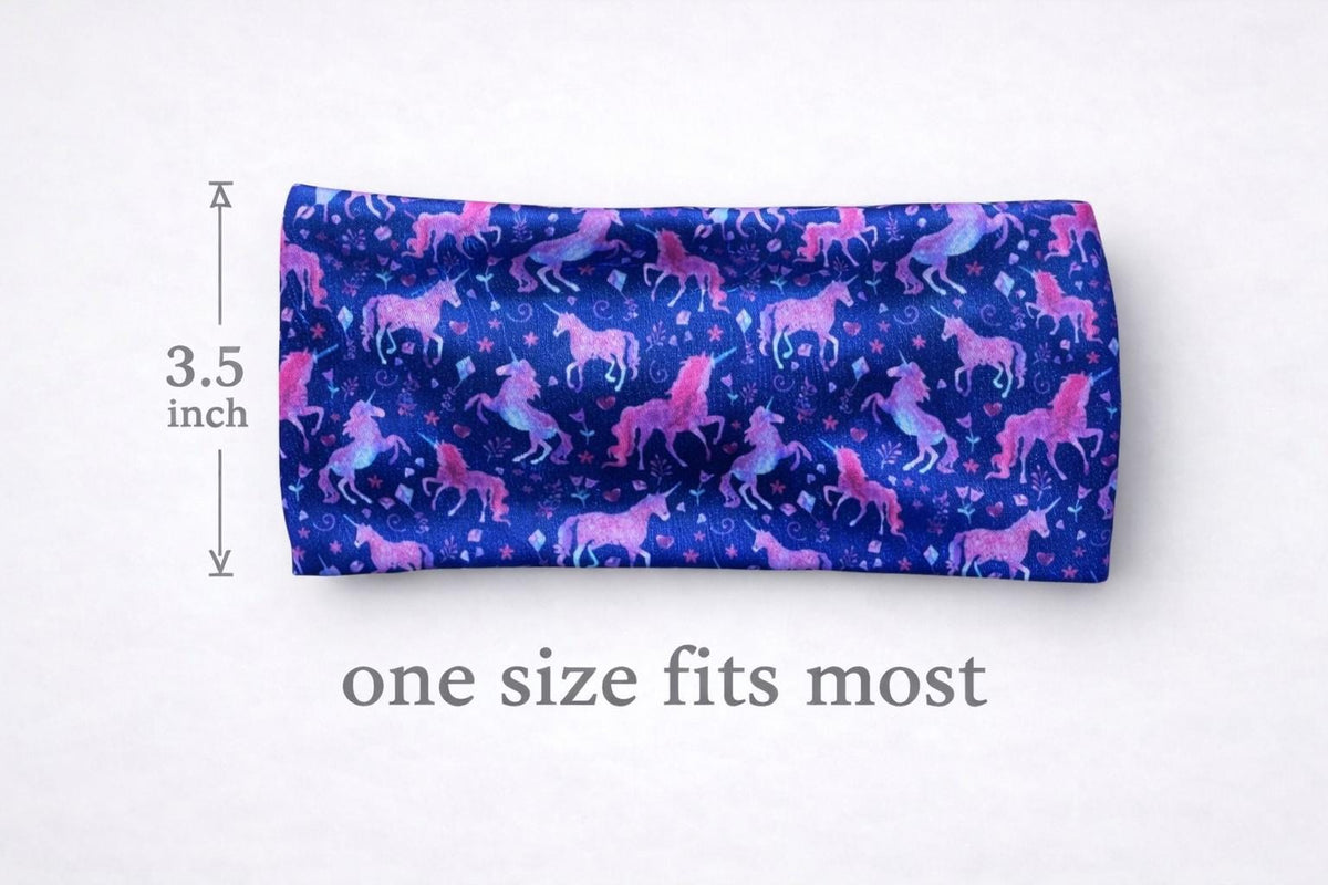 Unicorn moisture wicking, non slip, athletic headband, Running Headband, Yoga Headband, Performance Headband. Mystical Headband