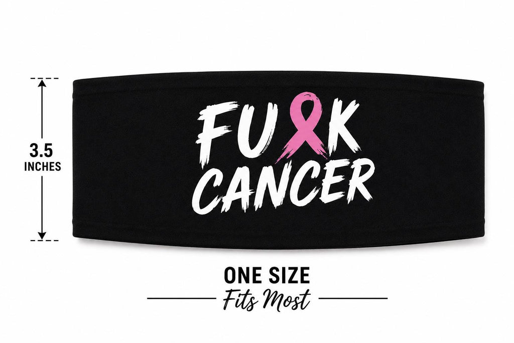 Cancer Running Headband. Breast Cancer  Headband. Non Slip Athletic Headband. Unisex Runner Gift. Workout Headband. Breast Cancer Gift