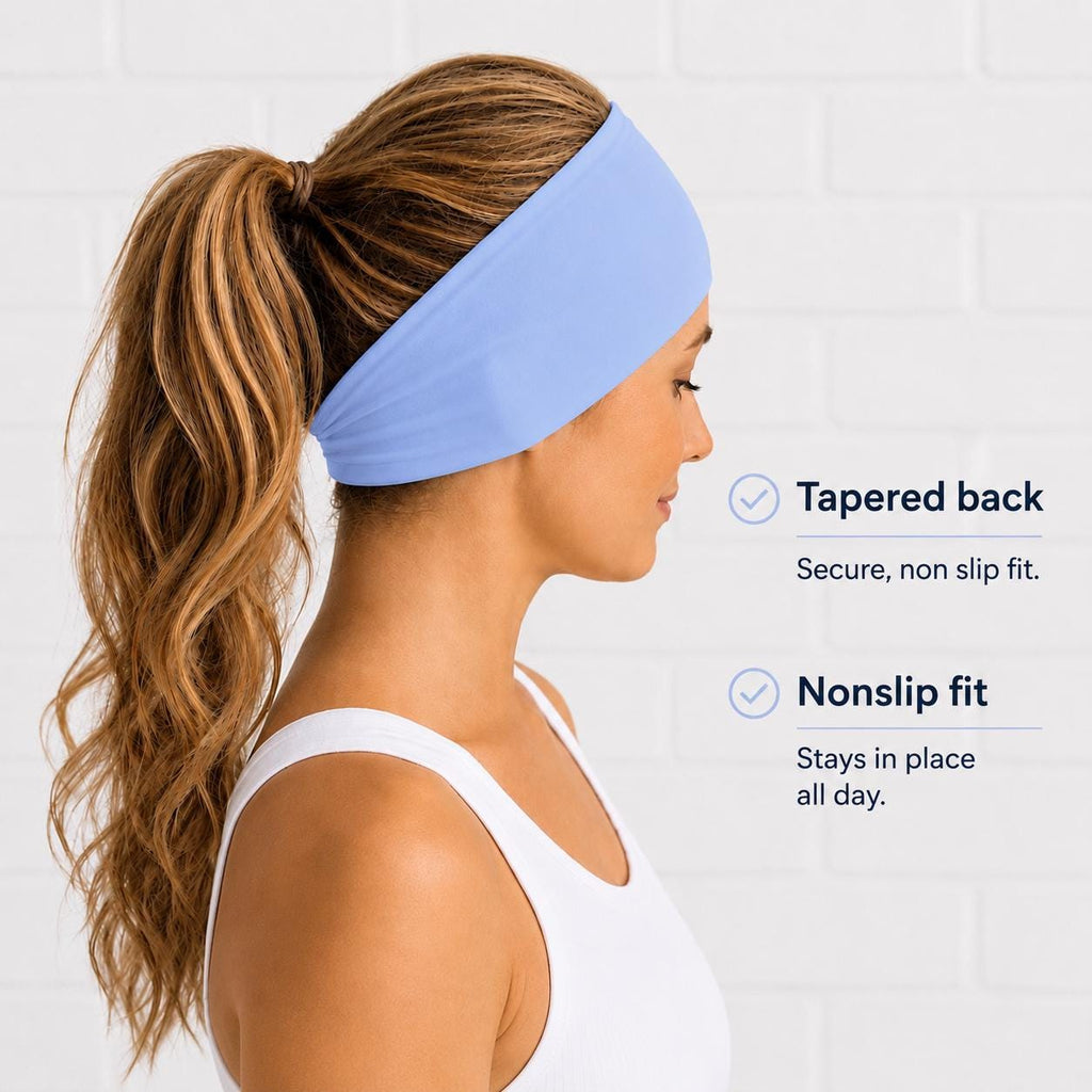 Castle Running Moisture Wicking Headband.  Princess Marathon Headband. Gift For Marathon Runner. Disney Race Headband. Nonslip wide Headband