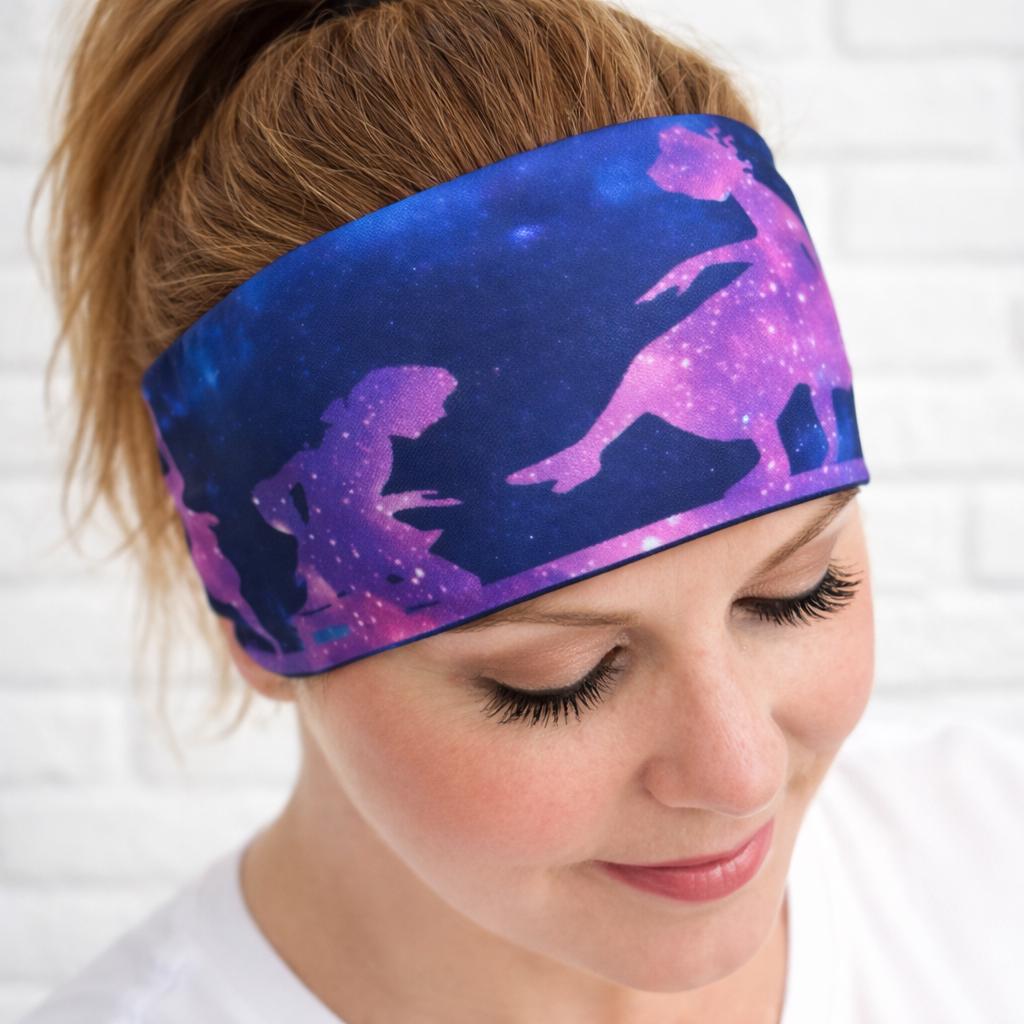 Princess Headband for Runners, Moisture Wicking Non-Slip Athletic Headband,  Princess Marathon Gift, Cinderella Headband.  Disney Trip Gear
