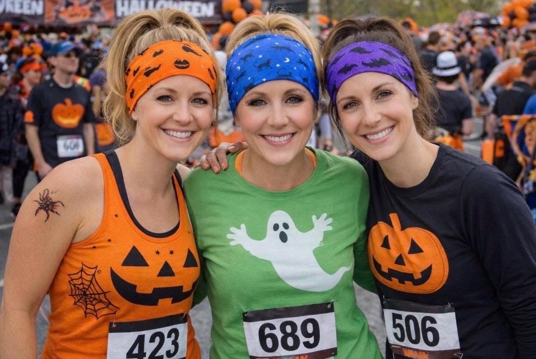 Halloween Moisture Wicking Headband Bundle.  Non slip Athletic Headband. Running Headband. Halloween Headband. Holiday Headband Bundle
