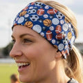Sports mom moisture wicking, non slip, athletic headband, Running Headband. Sports Mom Headband