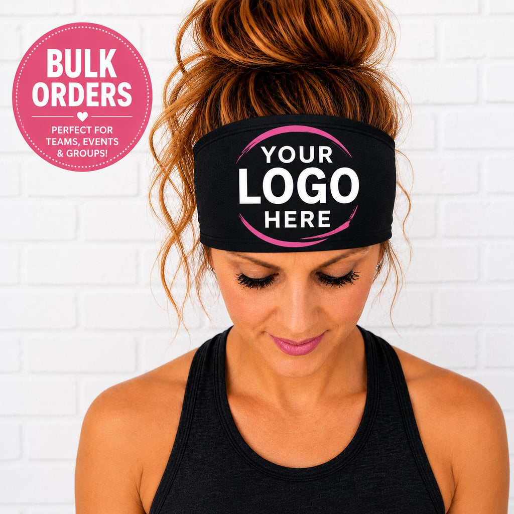 Personalized Moisture Wicking Headband.  Non Slip athletic headband. Running Headband. Custom Image Headband for sports. Bulk order Headband
