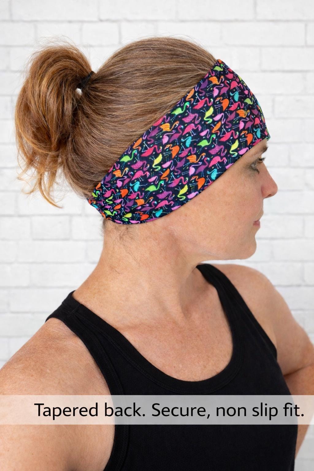 Flamingo Headband. Moisture-Wicking Workout Headband. Tropical Athletic Headband. Summer Running Headband. Zoo Headband.