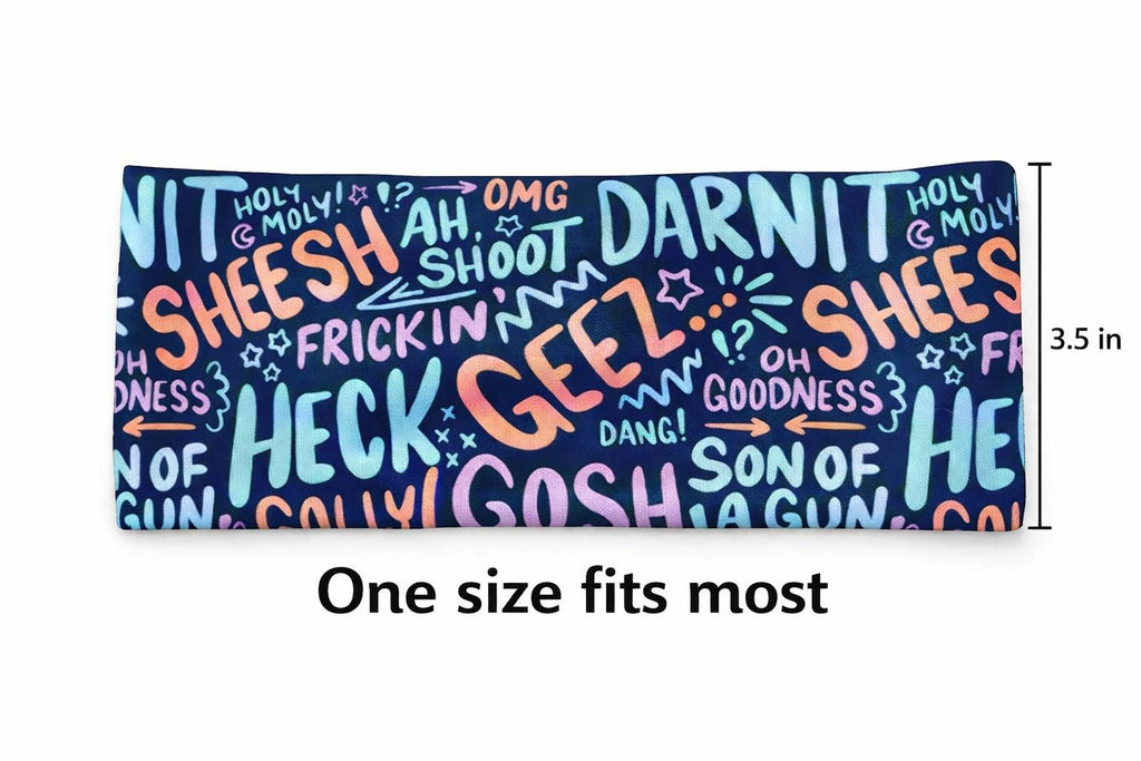 Funny Running Headband – Wide Non Slip Workout Headband – Moisture Wicking Headband for Runners. Swear Words Headband. Gift for Nurses