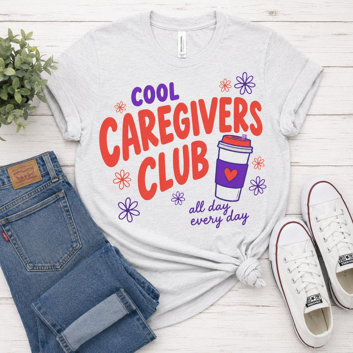 Caregiver Shirt, Cool Caregiver Tee, CNA Gift, Home Health Aide Shirt, Nursing Assistant Shirt, Direct Support Professional Tee