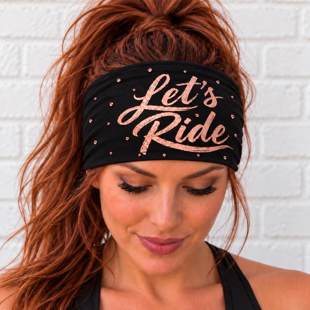 Biker Headband. Motorcycle Moisture Wicking  Headband, Non Slip Helmet Headband, Headband Gift for Bikers. Let’s Ride Headband for bikers.