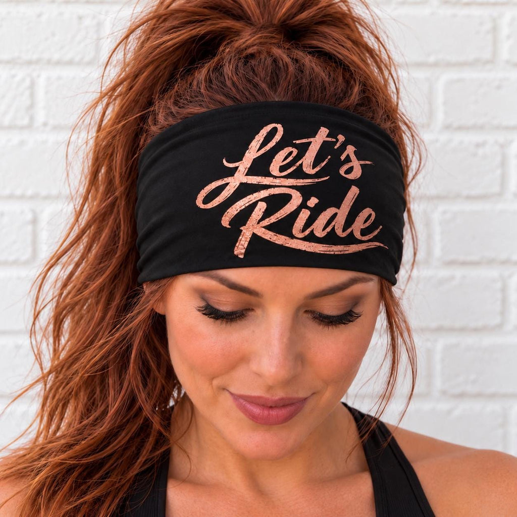 Biker Headband. Motorcycle Moisture Wicking  Headband, Non Slip Helmet Headband, Headband Gift for Bikers. Let’s Ride Headband for bikers.
