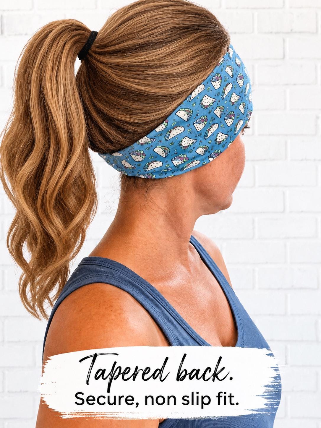 Taco Running Headband. Moisture-Wicking Workout Headband. Restaurant headband. Headband for cooks. Gym headband. Funny food headband