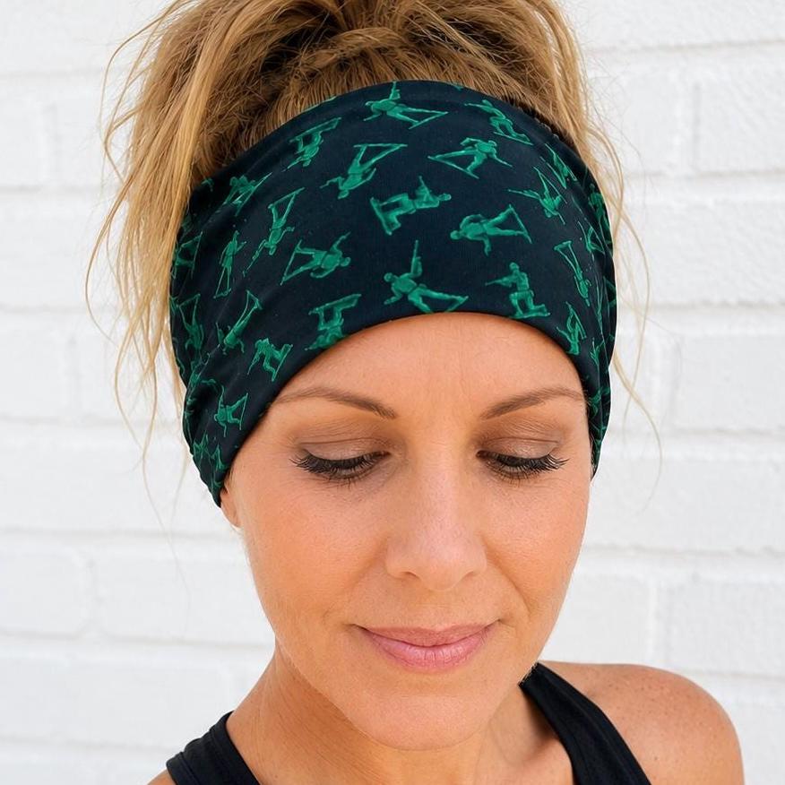 Toy Soldiers Moisture Wicking, non slip, Athletic Headband. Nurse headband. Unisex headband. Workout headband. Military Headband.