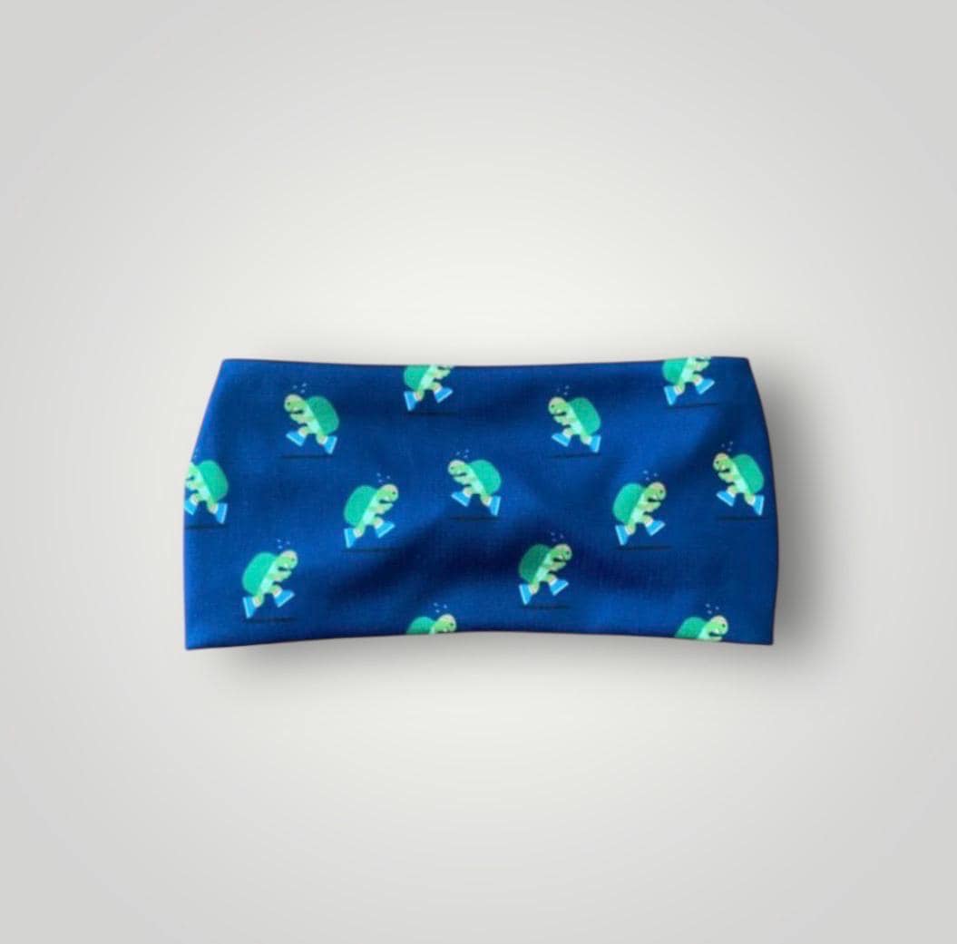 Turtle moisture wicking, non slip,  athletic headband. Running headband. Nurse headband. Yoga headband. Women’s workout headband.