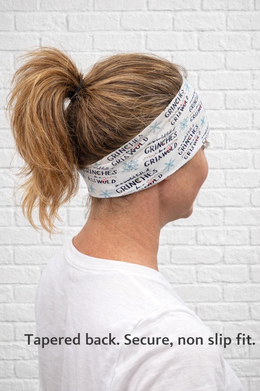 Grinch Moisture Wicking, non-slip, Athletic Headband, Christmas Movie Headband. Yoga headband. Christmas Vacation Headband