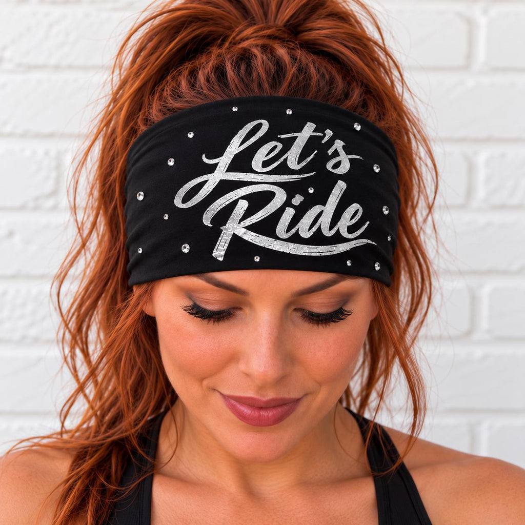 Biker Headband. Motorcycle Moisture Wicking  Headband, Non Slip Helmet Headband, Headband Gift for Bikers. Let’s Ride Headband for bikers.